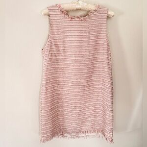 Alice + Olivia Striped Ribbon Sleeveless Mini Dress